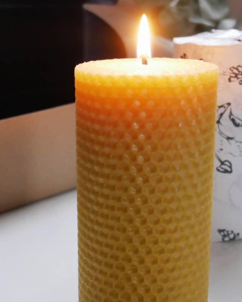 Candlemas beeswax candle
