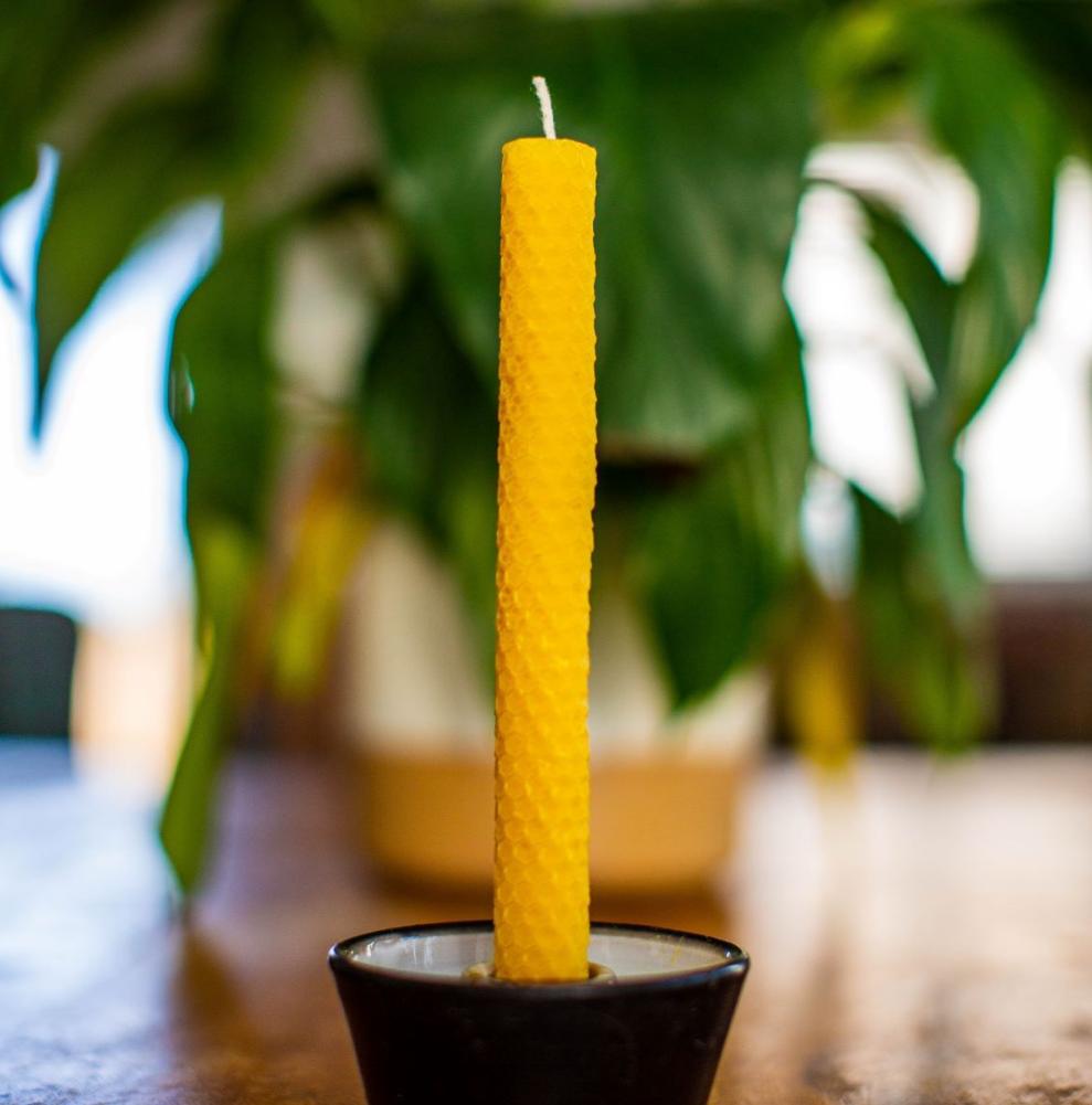 Beeswax {Pair} Classic Candles - millbee.com