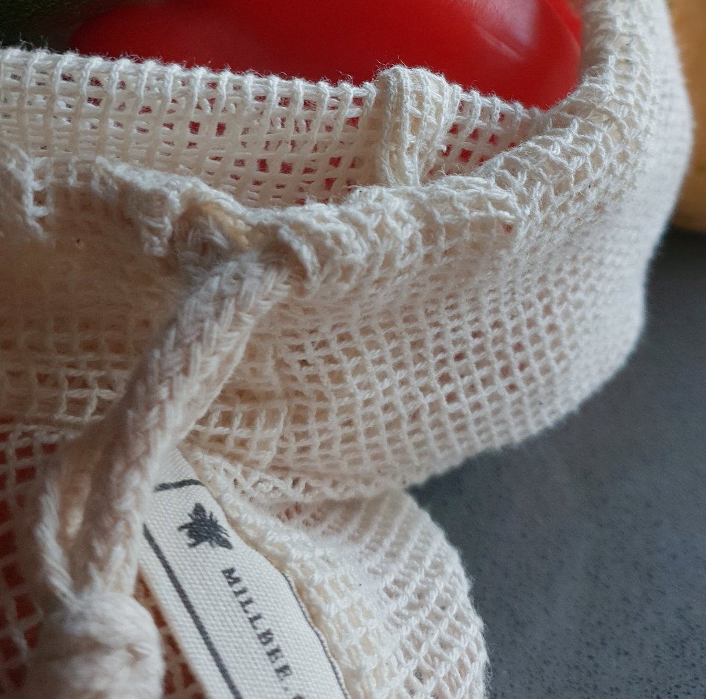 Organic cotton produce bags {pair} - millbee.com