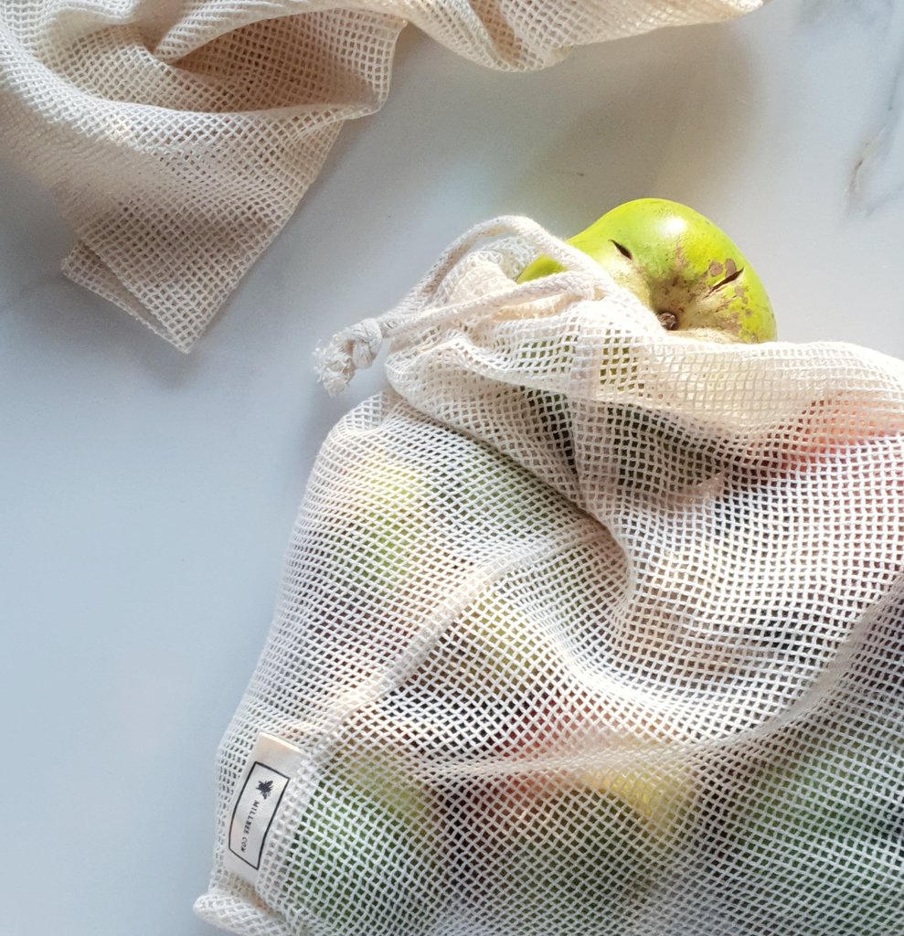 Organic cotton produce bag